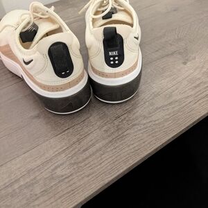 Nike Cream and Black Athletic Shoes